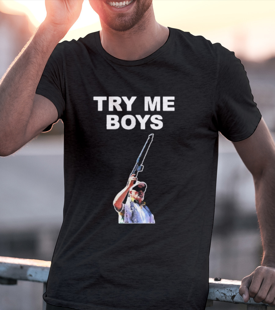Carl Niehaus Try Me Boys Pro Gun T-Shirt