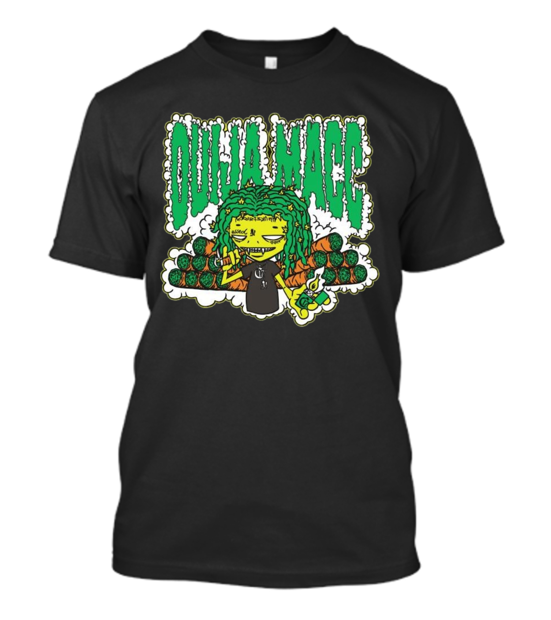 Chapter 17 Records Ouija Macc Stank-Nuggalo 17 Blunts Green T-Shirt