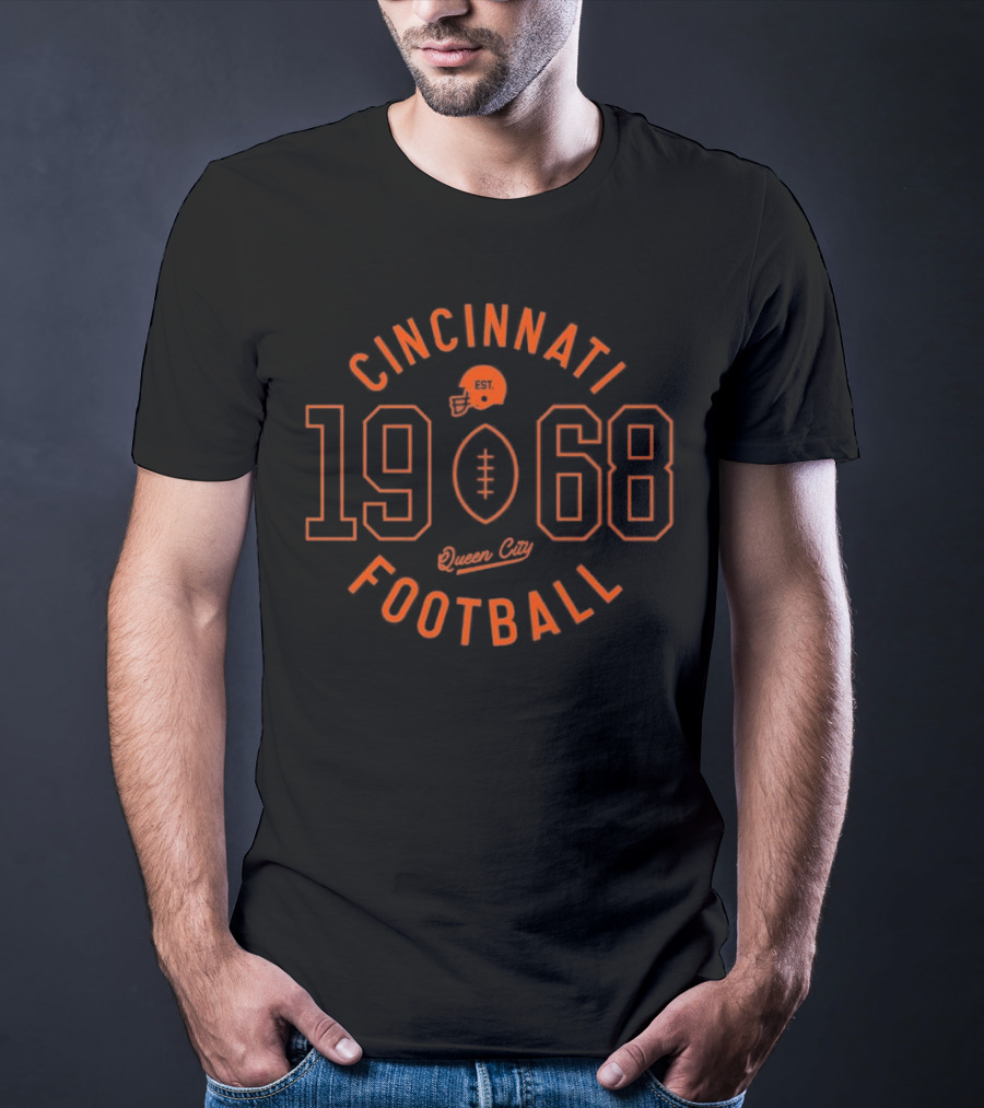 Cincinnati Football 1968 Circle Logo T-Shirt