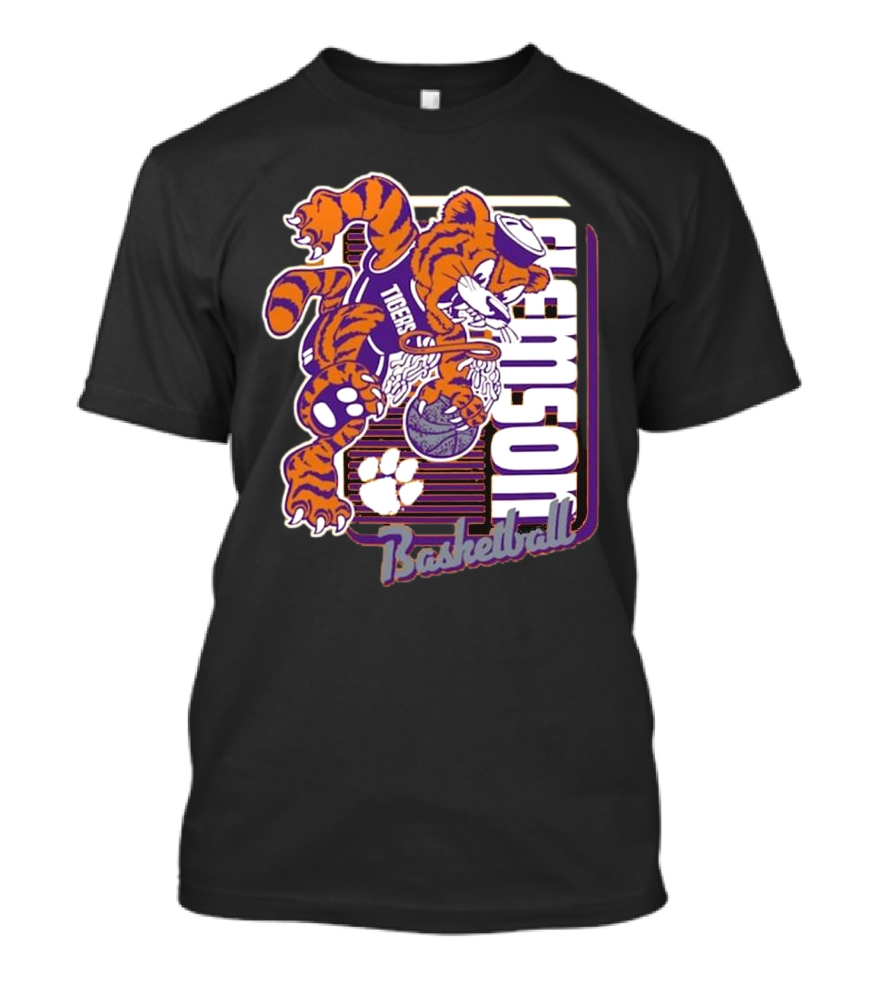 Clemson Tigers Basketball Mascot Dunk 2025 T-Shirt
