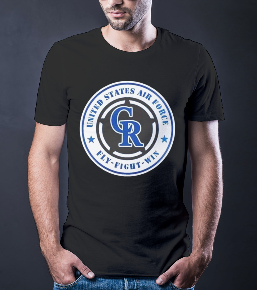 Colorado Rockies United States Air Force Fly Fight Win Military Appreciation Night 2025 T-Shirt