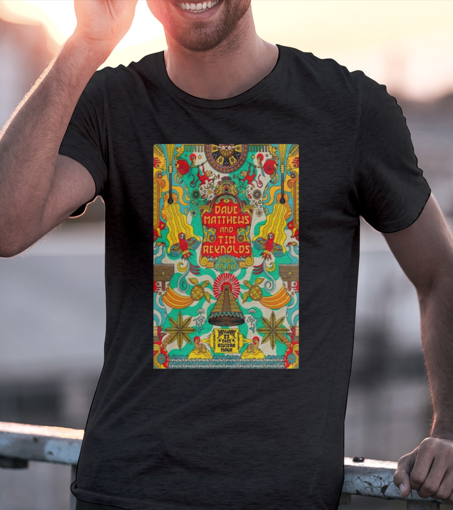 Dave Matthews And Tim Reynolds Moon Palace Riviera Maya, MX Jan 23 2025 Event T-Shirt