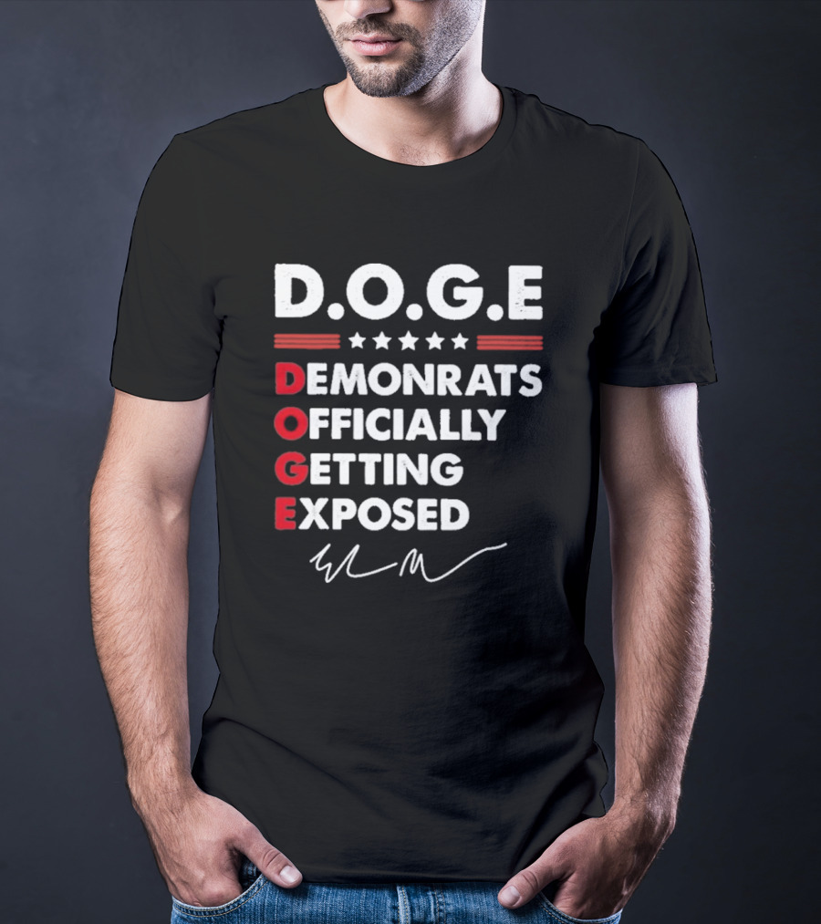 Doge Department Of Government Efficiency Signature T-Shirt