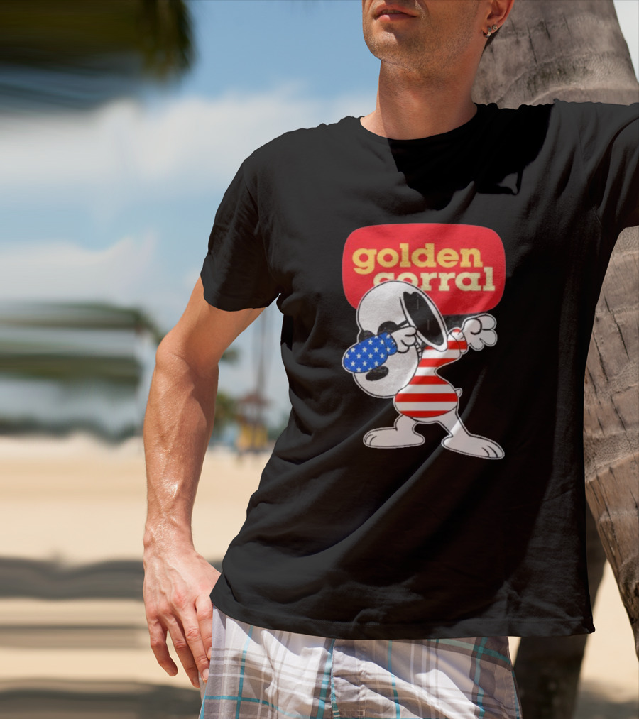 Golden Corral Buffet & Grill Snoopy Dabbing American T-Shirt