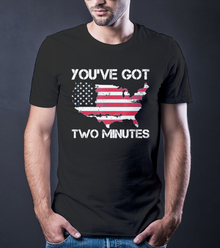 Funny You’Ve Got Two Minutes Map T-Shirt
