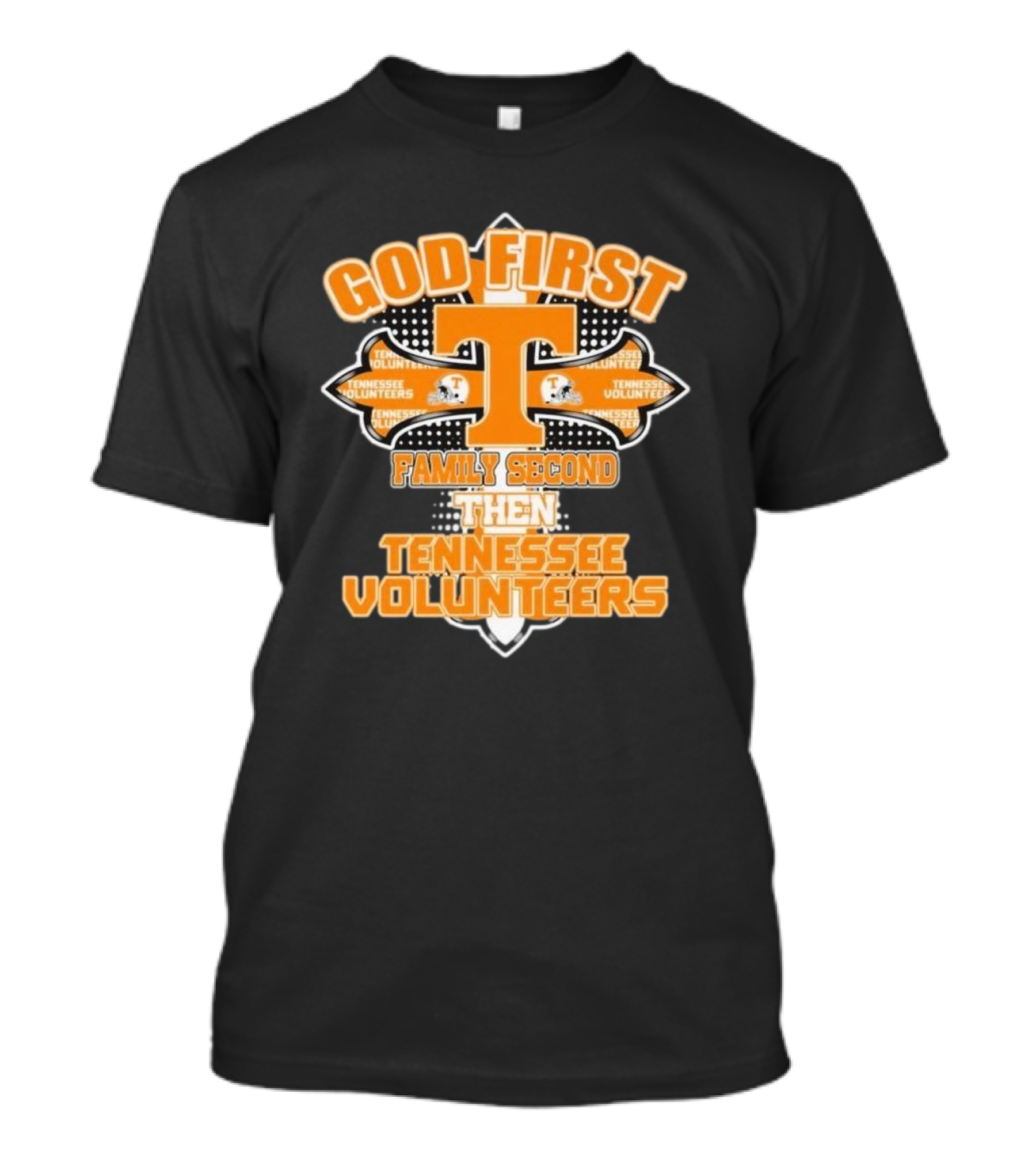 God First Family Second Then Tennessee Volunteers 2025 T-Shirt
