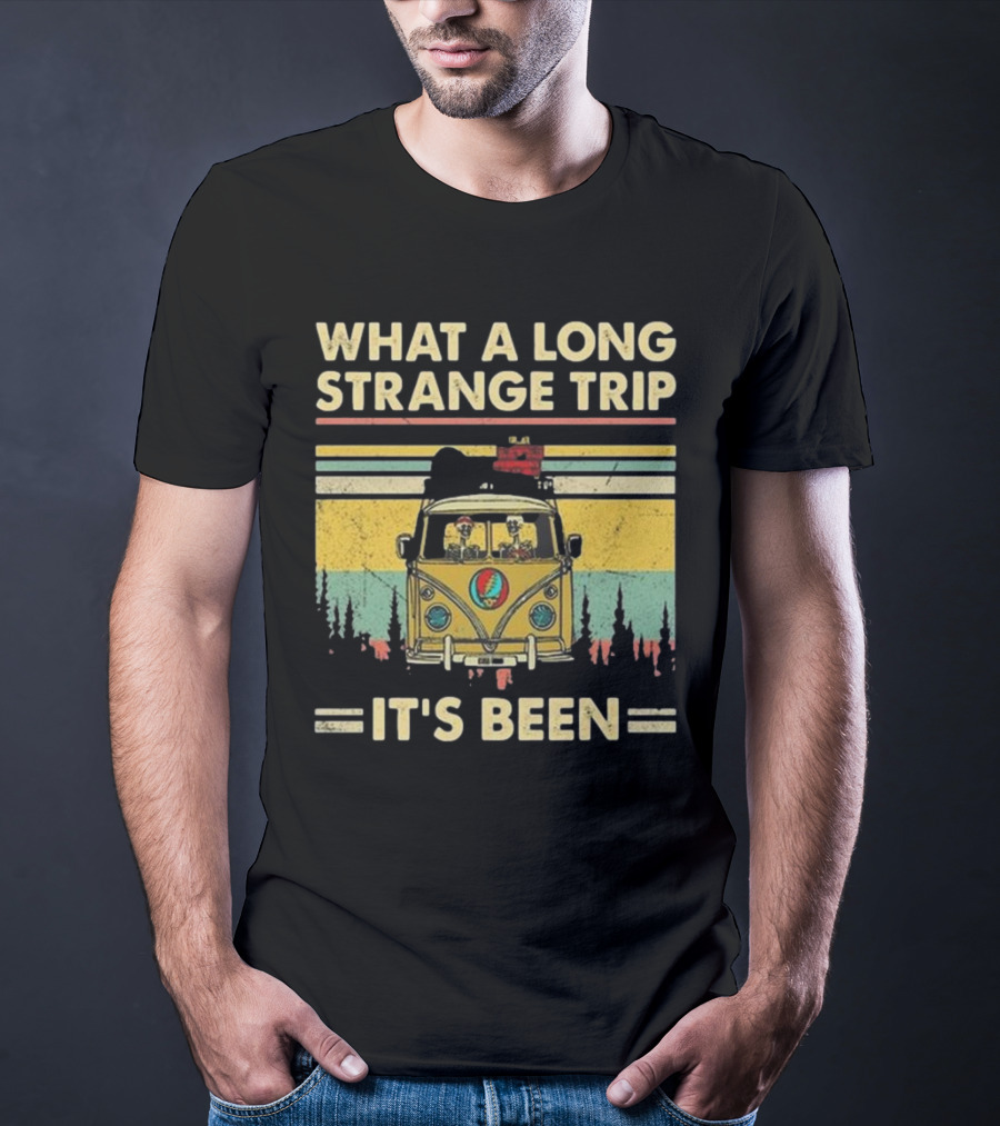 Grateful Dead It’s Been A Long Strange Trip Hippie Fan Rock What A Long Strange Trip It’s Been Vintage T-Shirt