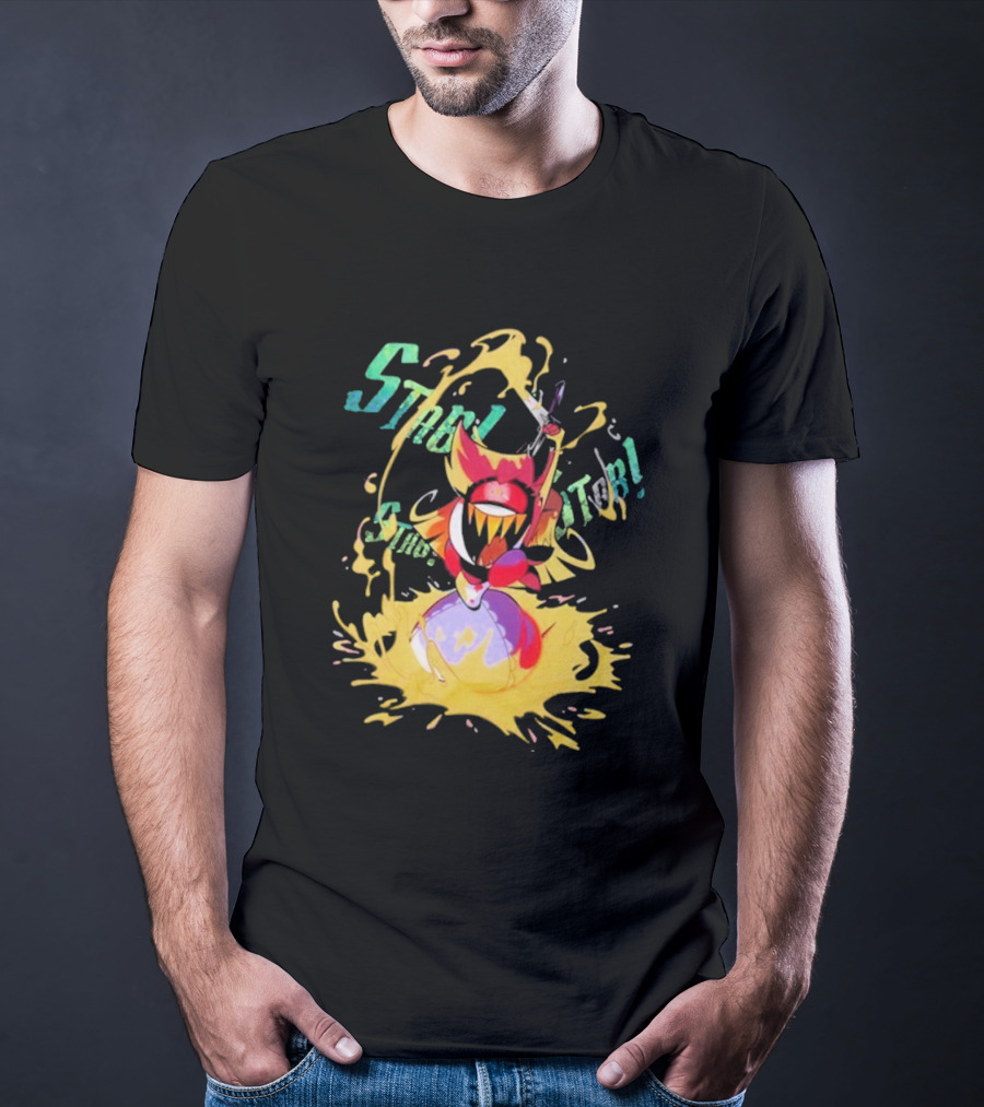 Hazbin Hotel Niffty Gold Glitter T-Shirt