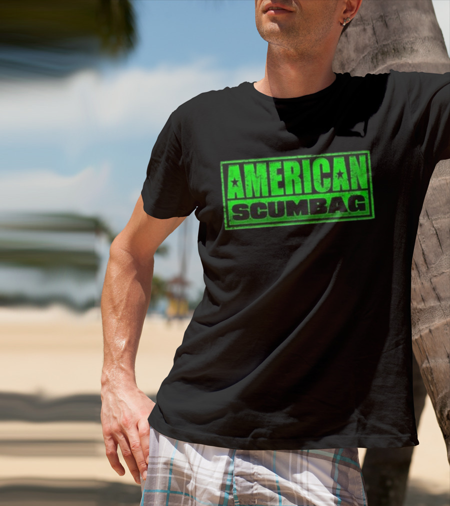 Hazheart American Scumbag Logo T-Shirt