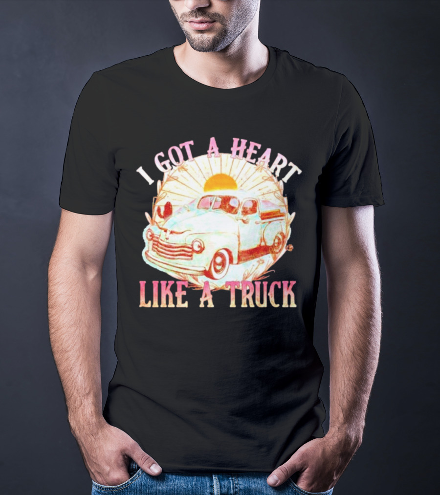 Heart Like A Truck Western Boho Sunset Desert T-Shirt