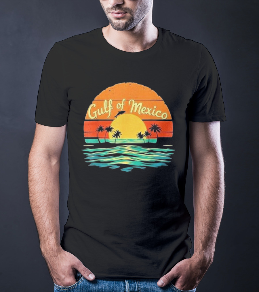Gulf Of Mexico Beach Palms Summer Vacation T-Shirt