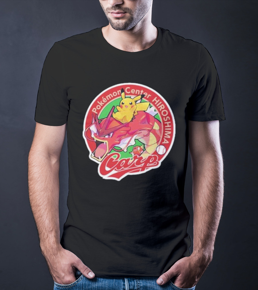 Hiroshima Toyo Carp X Pokémon Center Hiroshima T-Shirt