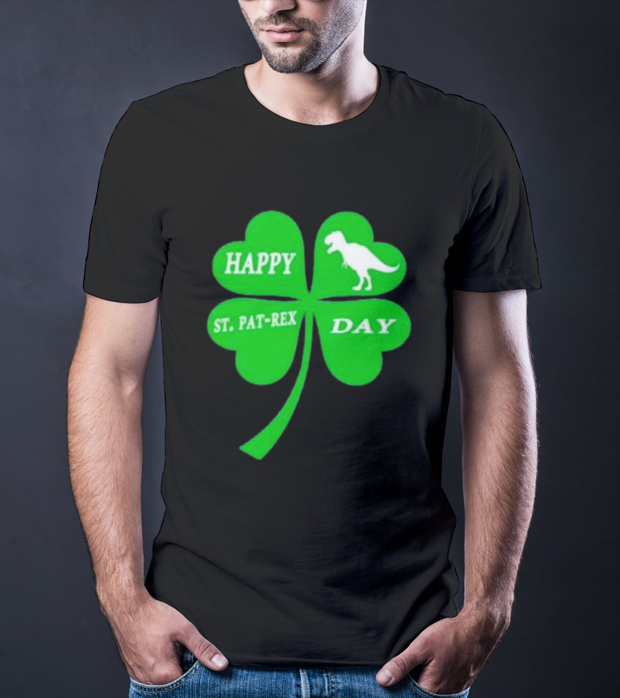 Happy St Pat-rex Day Shamrock T-Shirt