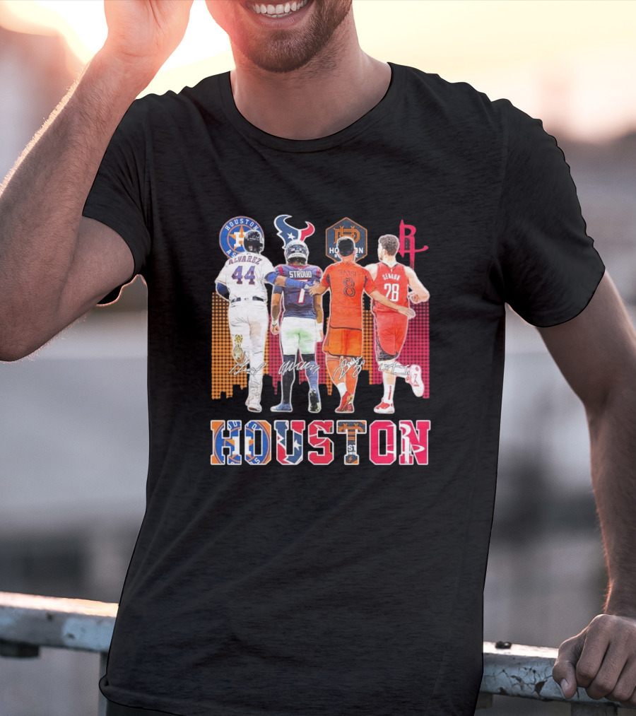 Houston Skyline Sport Team Players 2025 T-Shirt