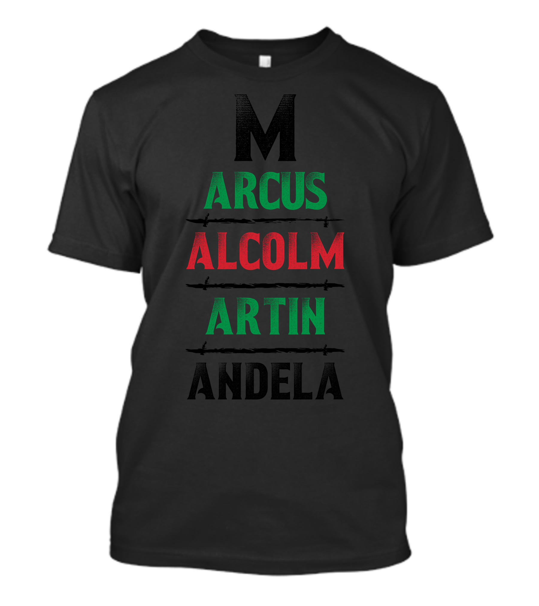 Marcus Malcolm Martin Mandela T-Shirt
