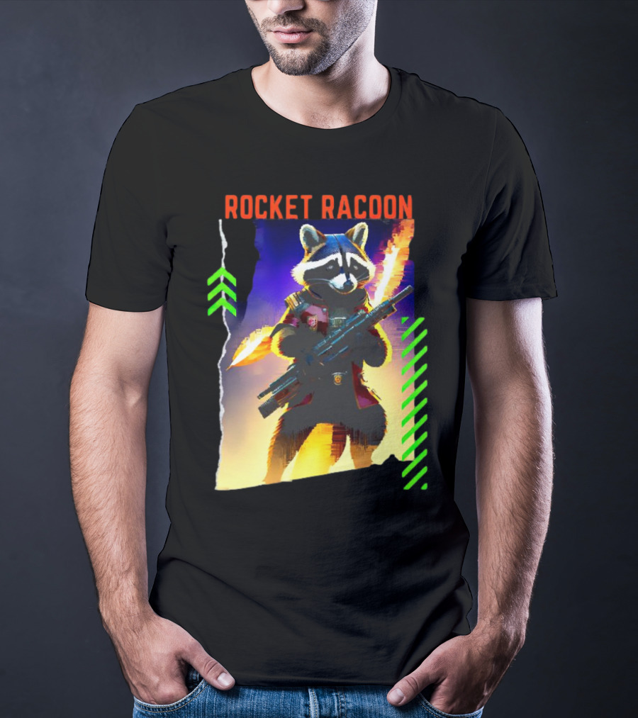 Rocket Raccoon Guardians Of The Galaxy Vol 3 Character T-Shirt
