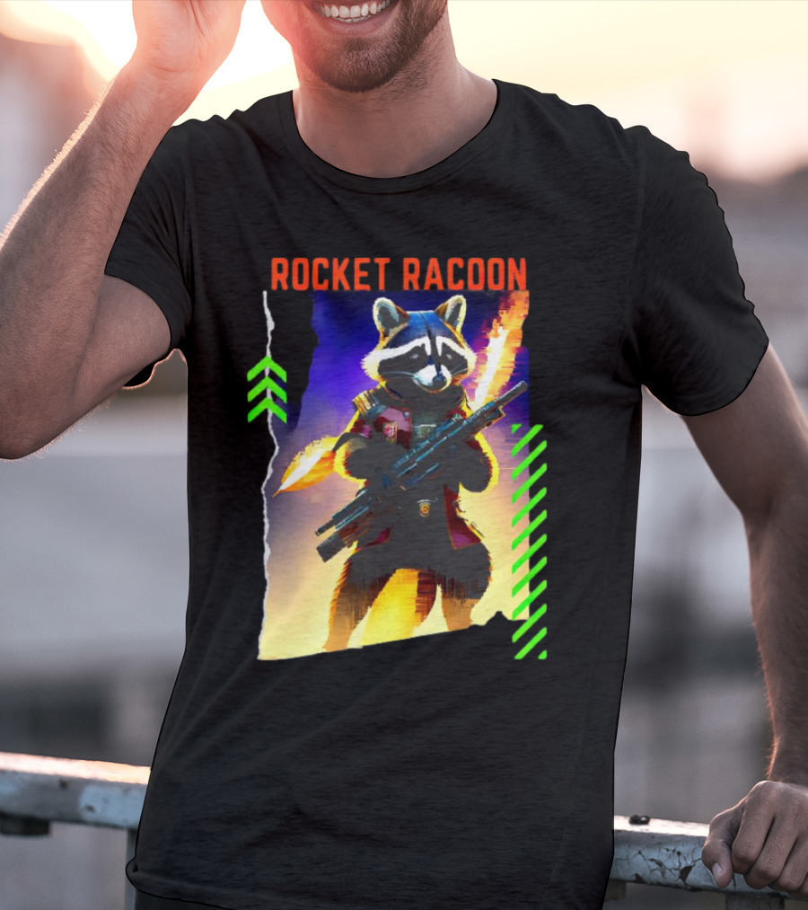 Rocket Raccoon Guardians Of The Galaxy Vol 3 Character T-Shirt