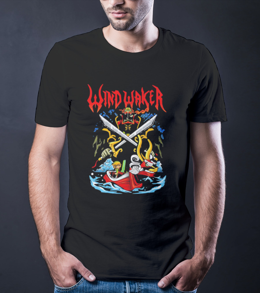 The Legend Of Zelda Wind Waker Link Ganondorf Boat Adventure T-Shirt