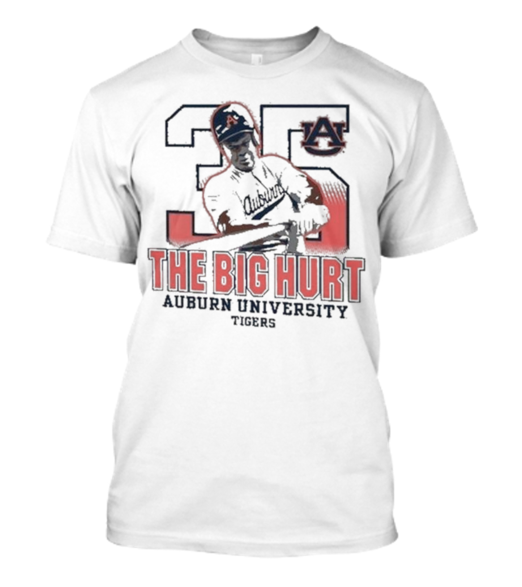 Frank Thomas #35 The Big Hurt Auburn University Tigers Baseball Legend T-Shirt