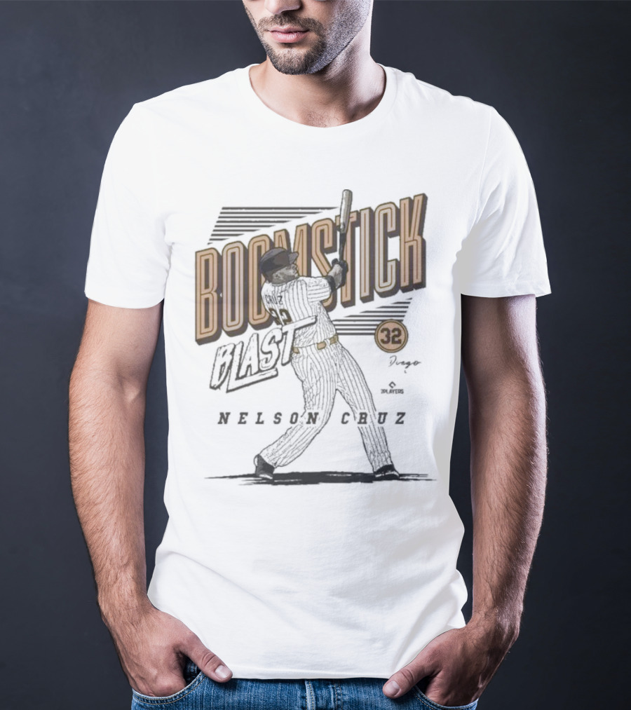 Boomstick Blast Nelson Cruz San Diego Padres 32 T-Shirt
