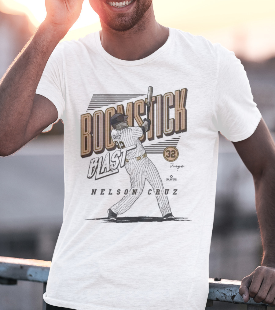 Boomstick Blast Nelson Cruz San Diego Padres 32 T-Shirt