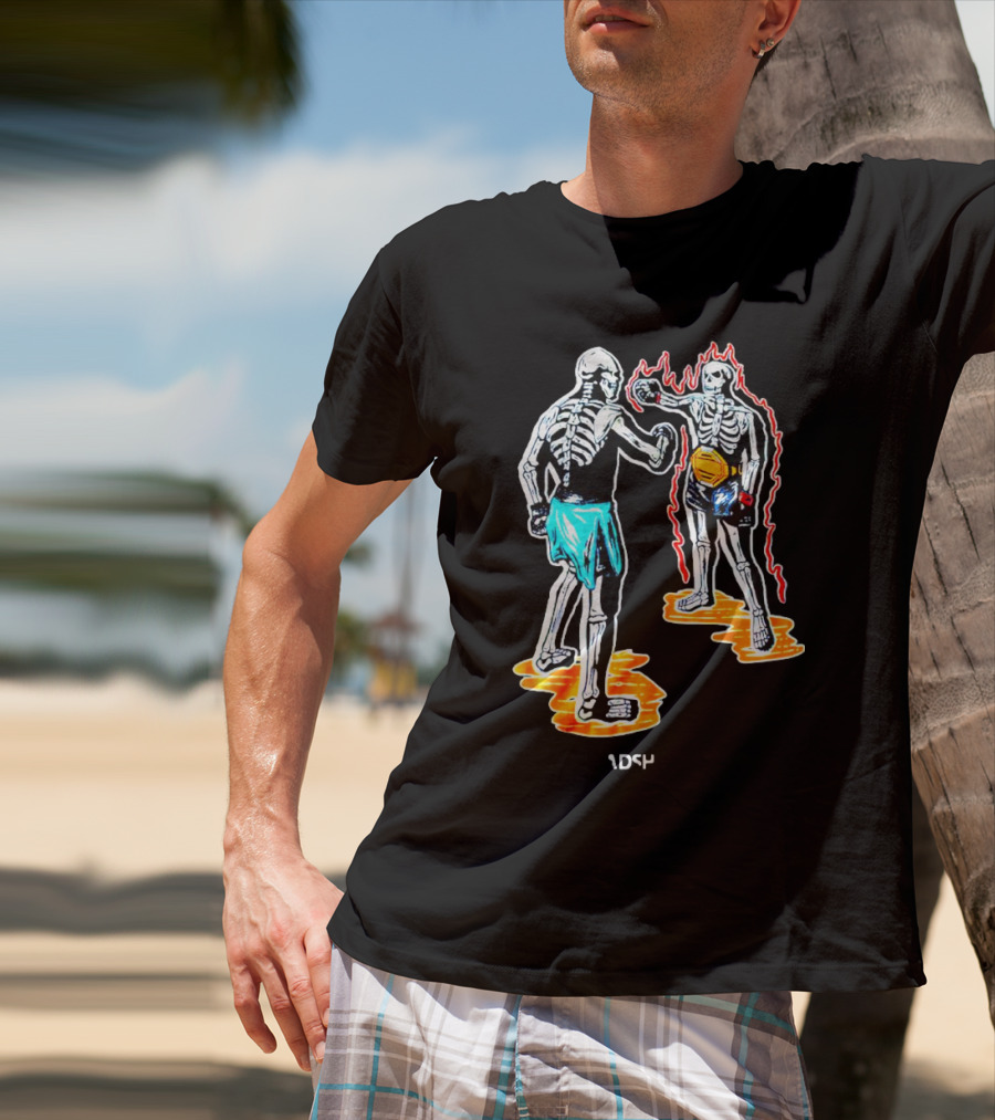 Skeletal Boxing Showdown 1DS4 Headshot Dead T-Shirt