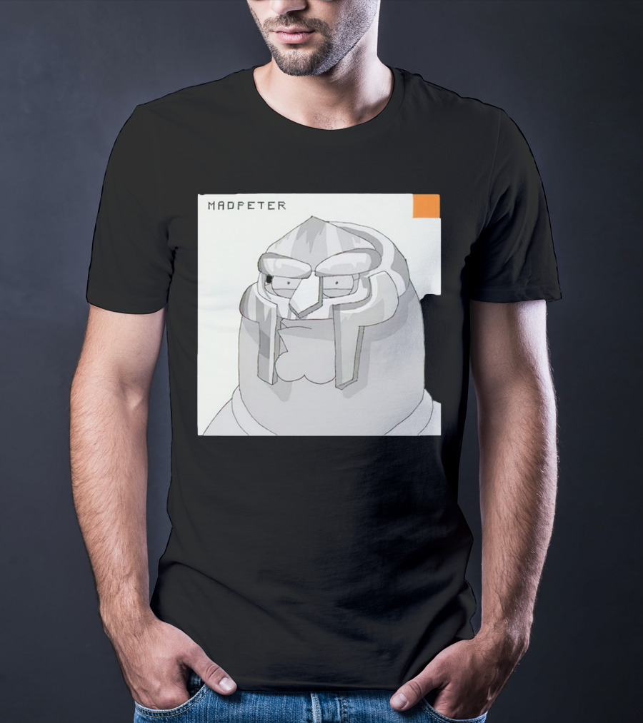 Mad Peter MF Doom Mask Cartoon T-Shirt