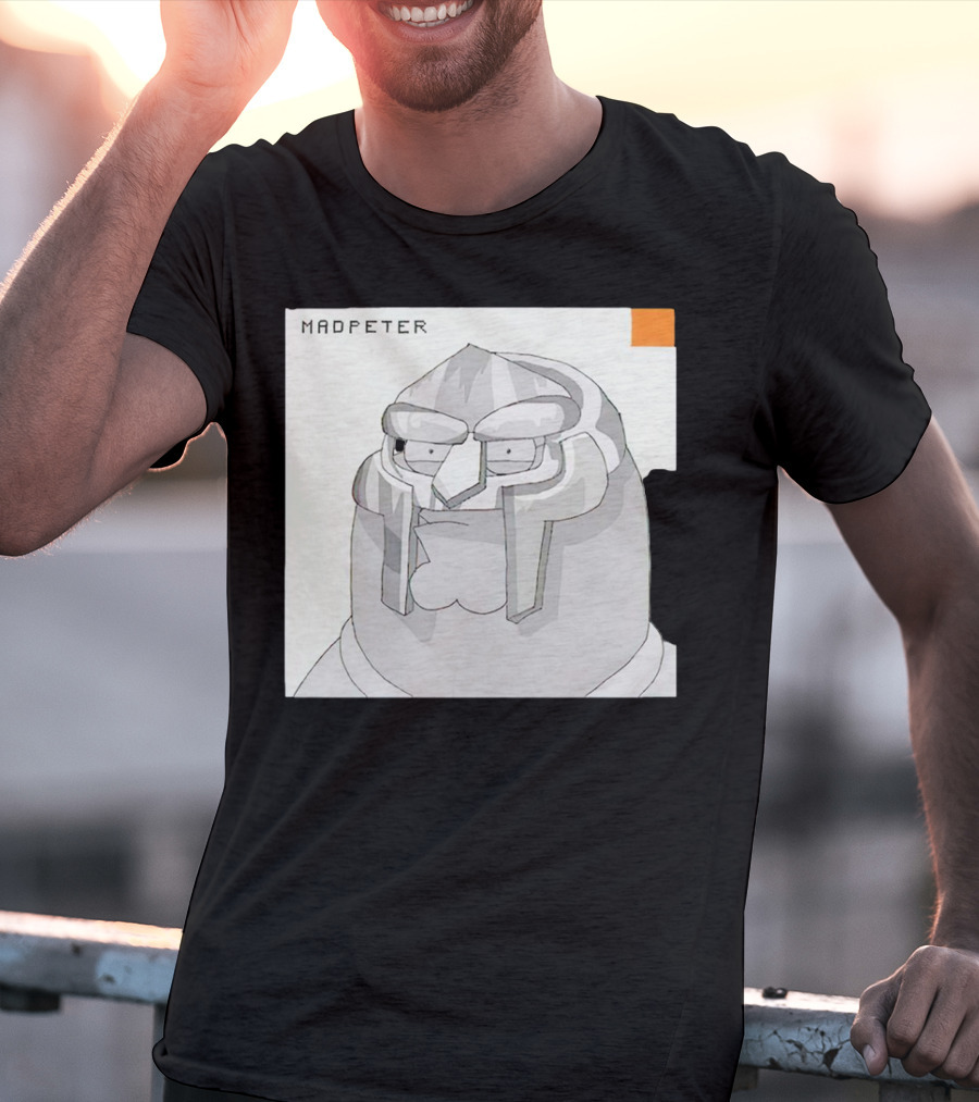 Mad Peter MF Doom Mask Cartoon T-Shirt