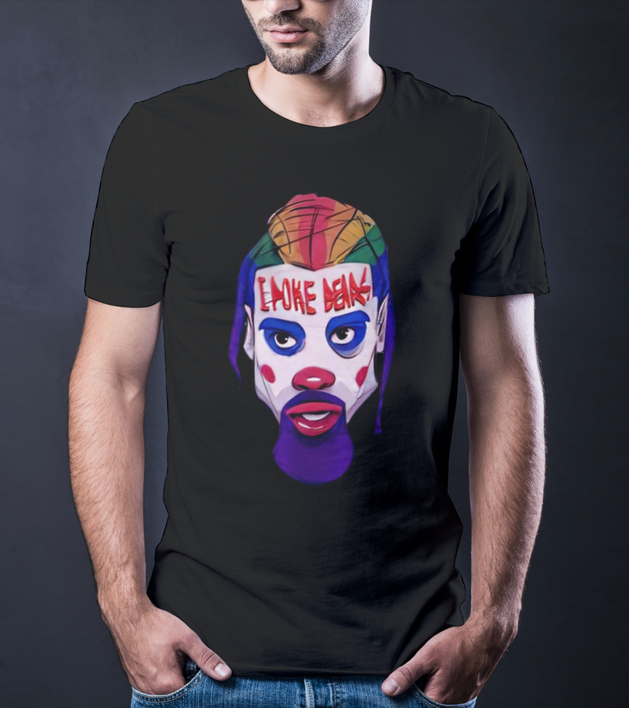 Dillon Brooks I Poke Bears Joker Face Colorful Hairstyle T-Shirt