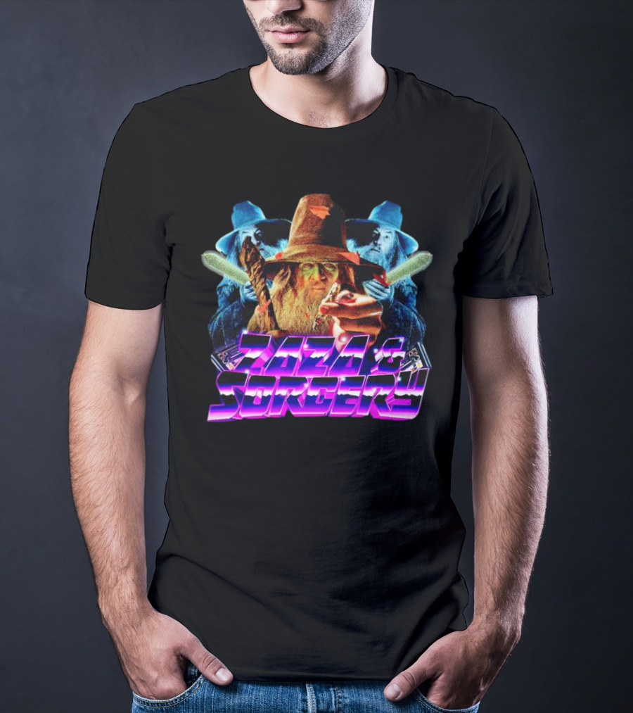 Zaza And Sorcery Retro Fantasy Wizards Trio T-Shirt