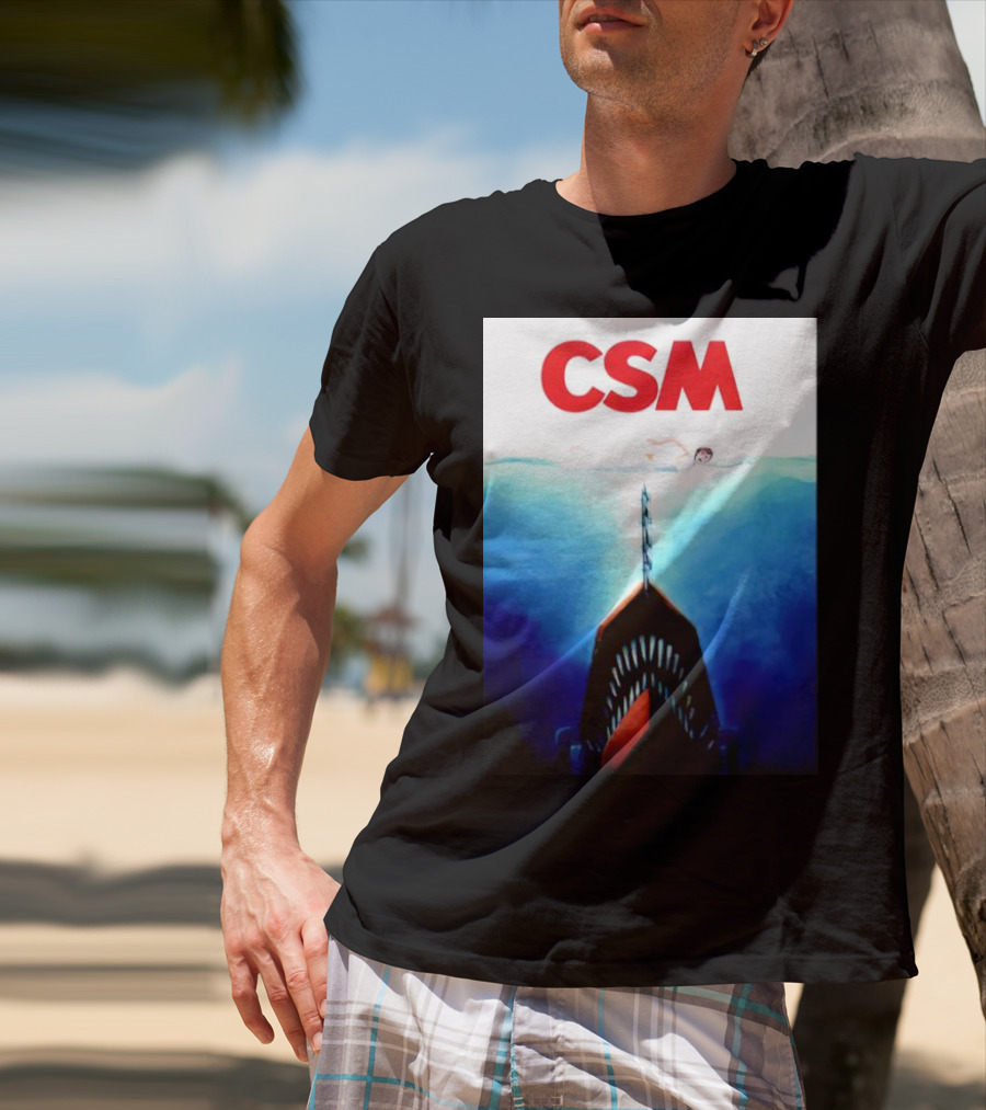 CSM Jaws Blu-Ray Parody Swim Danger T-Shirt