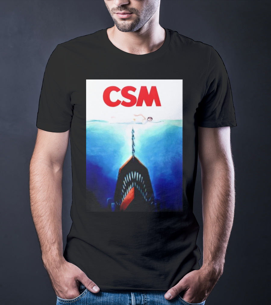 CSM Jaws Blu-Ray Parody Swim Danger T-Shirt