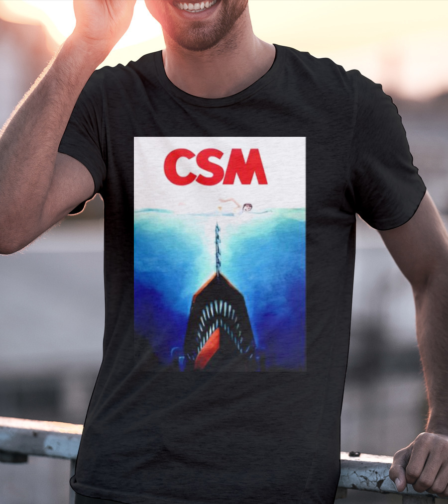 CSM Jaws Blu-Ray Parody Swim Danger T-Shirt