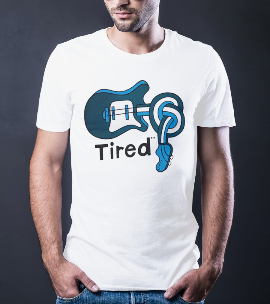 Tired Skateboards Guitar Spinal Twist T-Shirt