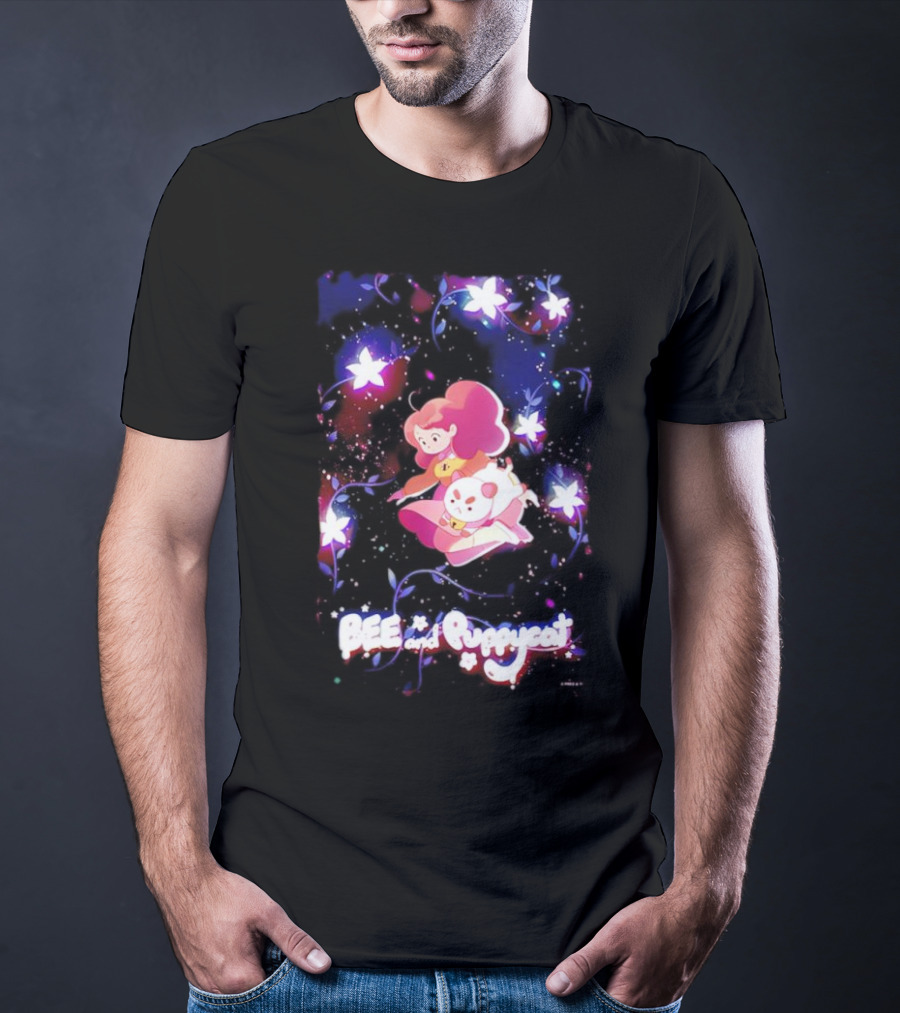 BEE And Puppycat Space Flowers Cosmic Adventure T-Shirt