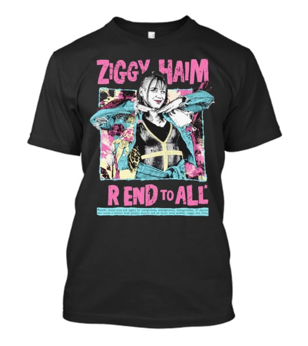 Ziggy Haim Friend To All Vibrant Portrait With Message T-Shirt