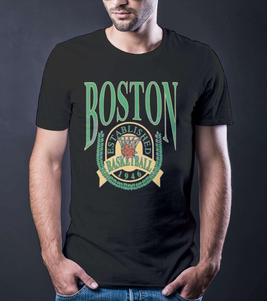 Boston Celtics Established Basketball 1946 NBA Season T-Shirt