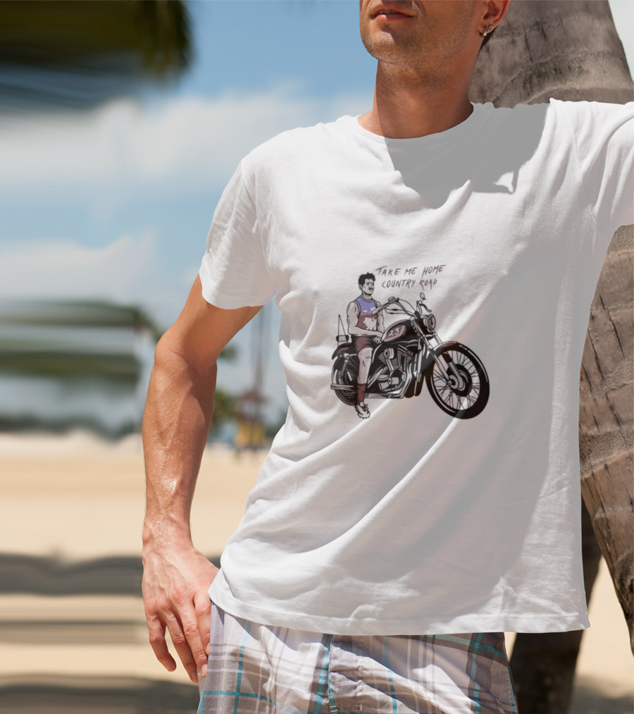 Take Me Home Country Road Motorcycle Rider T-Shirt