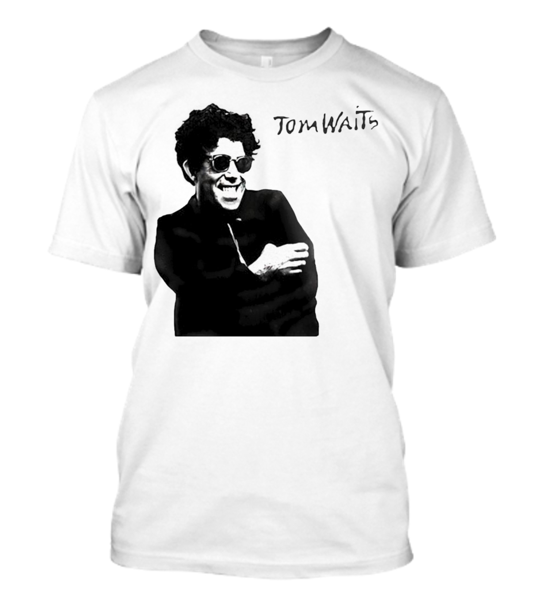 Tom Waits Black And White Sunglasses T-Shirt