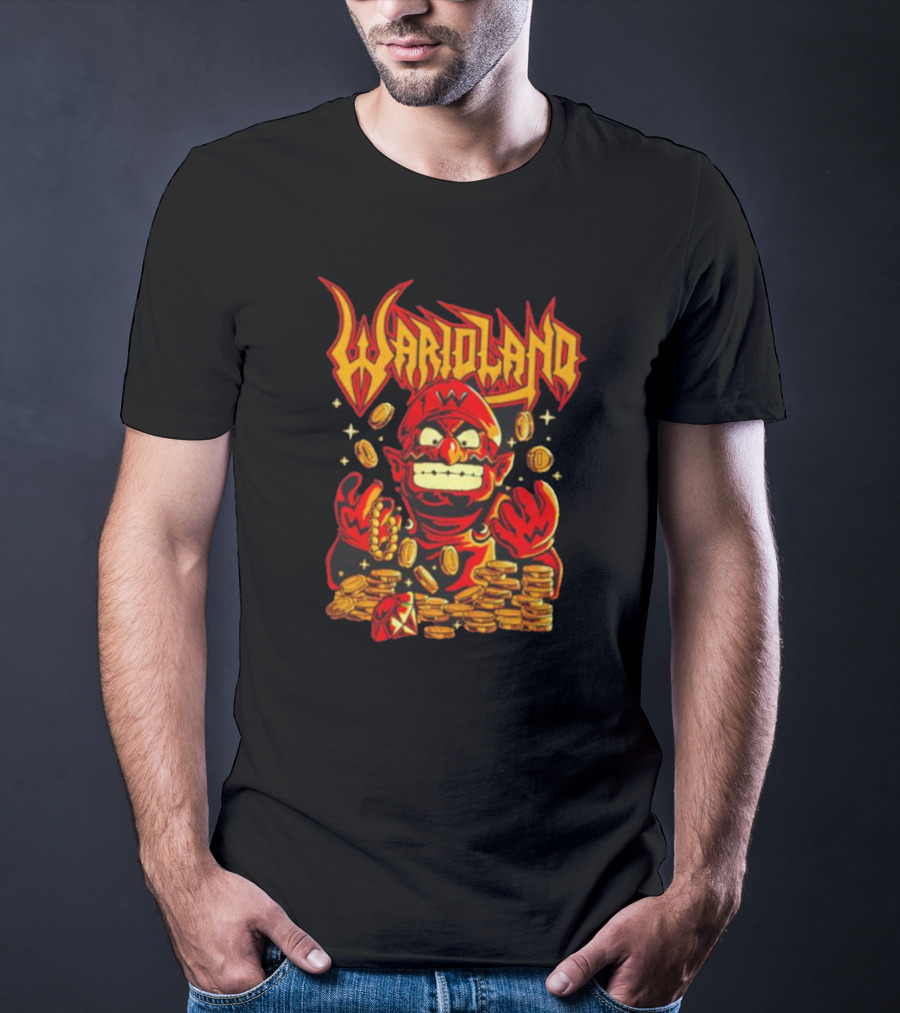 WarioLand Coins And Character T-Shirt