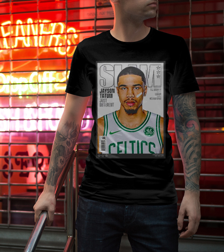 Slam Jayson Tatum Just Different Celtics Cover NBA Basketball Star T-Shirt