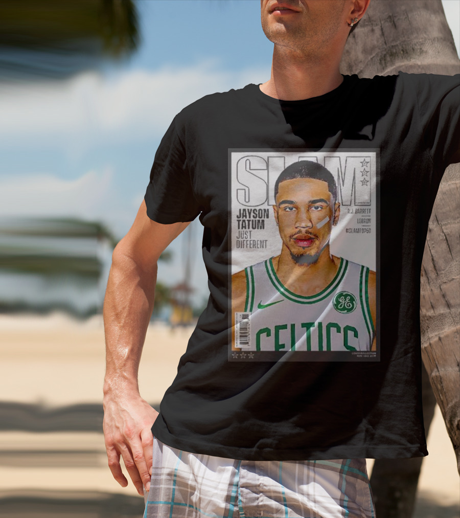 Slam Jayson Tatum Just Different Celtics Cover NBA Basketball Star T-Shirt