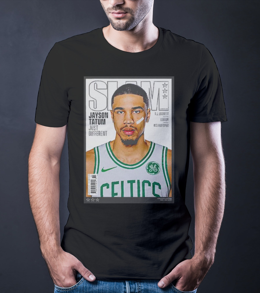 Slam Jayson Tatum Just Different Celtics Cover NBA Basketball Star T-Shirt