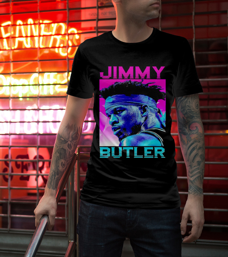 Jimmy Butler Retro Neon T-Shirt