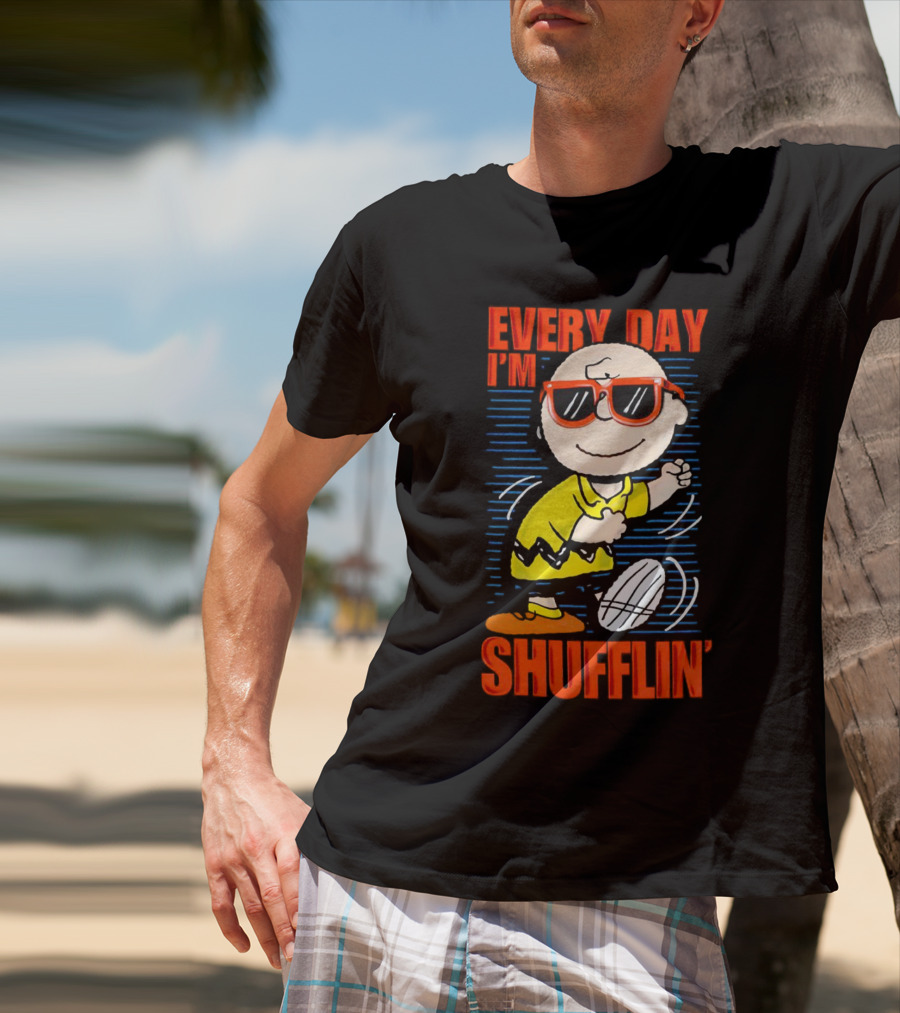 Charlie Brown Every Day I’m Shufflin’ Sunglasses Dance T-Shirt