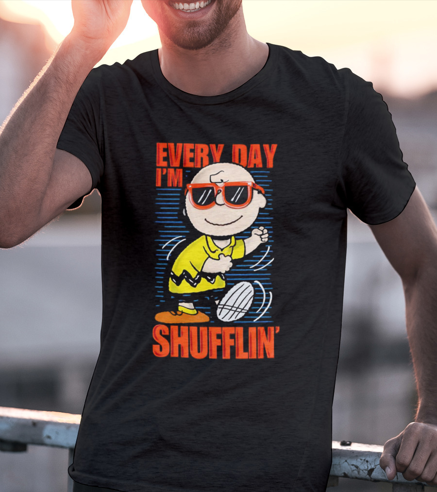 Charlie Brown Every Day I’m Shufflin’ Sunglasses Dance T-Shirt