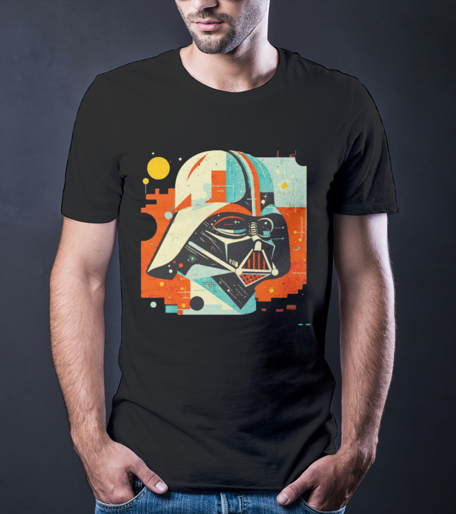 Darth Vader Dark Helmet Pop Art Retro T-Shirt