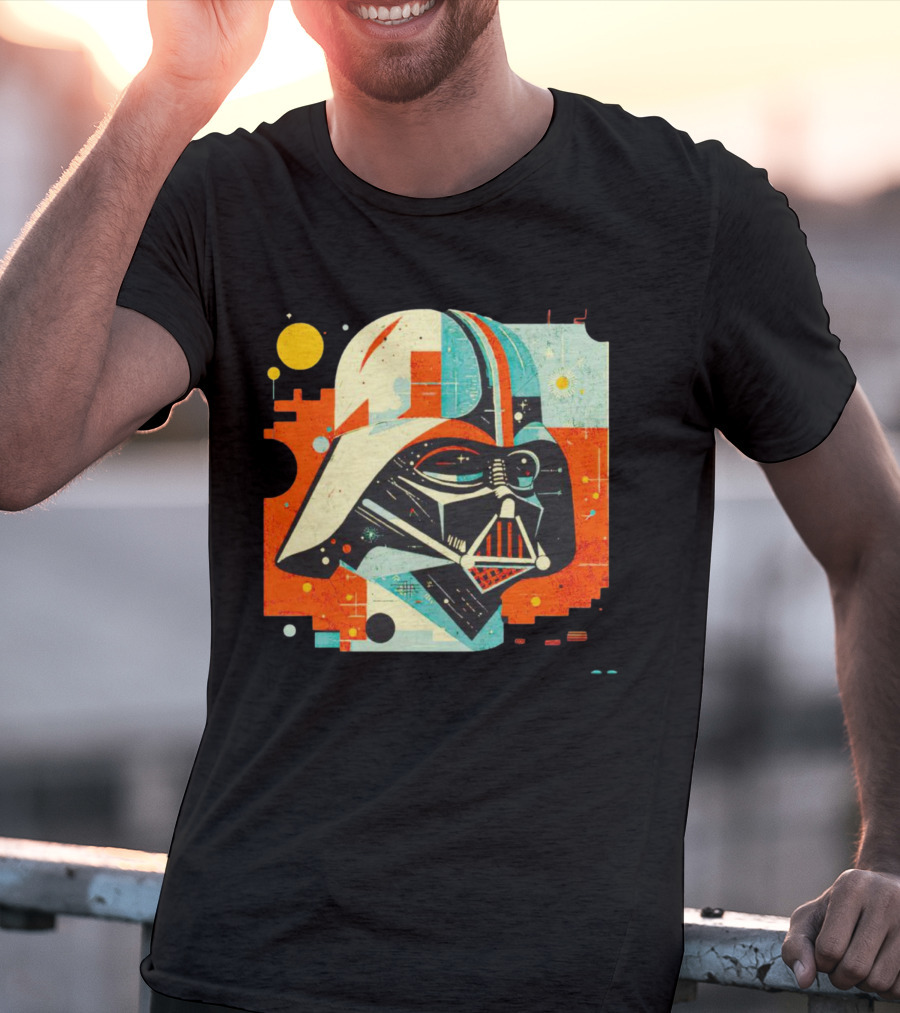 Darth Vader Dark Helmet Pop Art Retro T-Shirt
