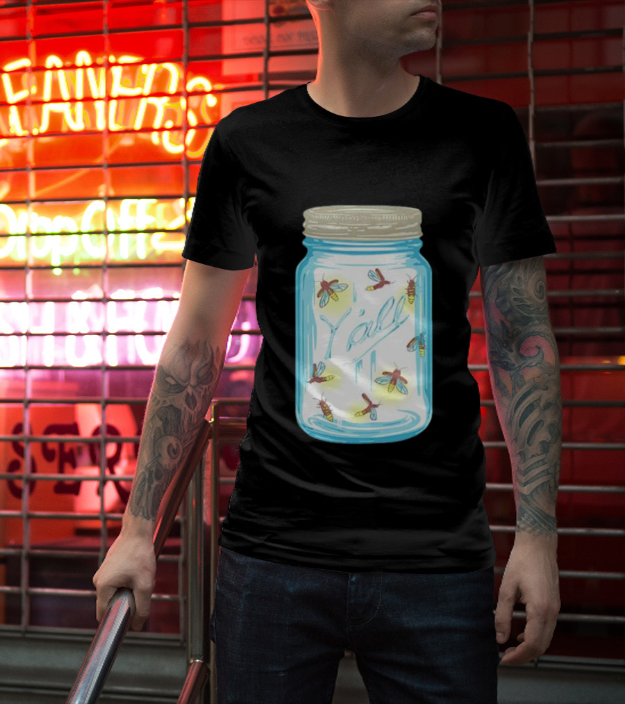 Y’all Kyforky Fireflies In Mason Jar T-Shirt