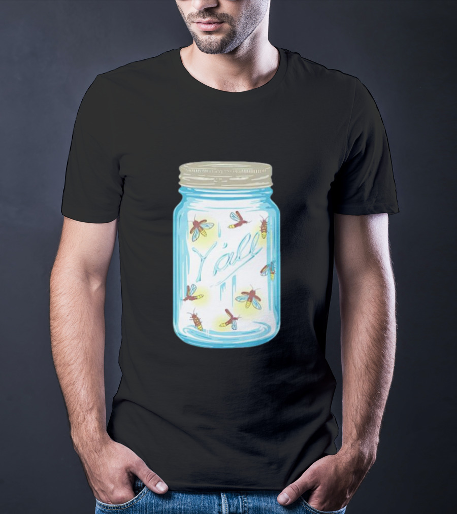 Y’all Kyforky Fireflies In Mason Jar T-Shirt